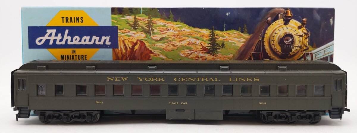 Athearn 1857 HO New York Central Standard Coach Car Kit #3241-Assembled EX/Box