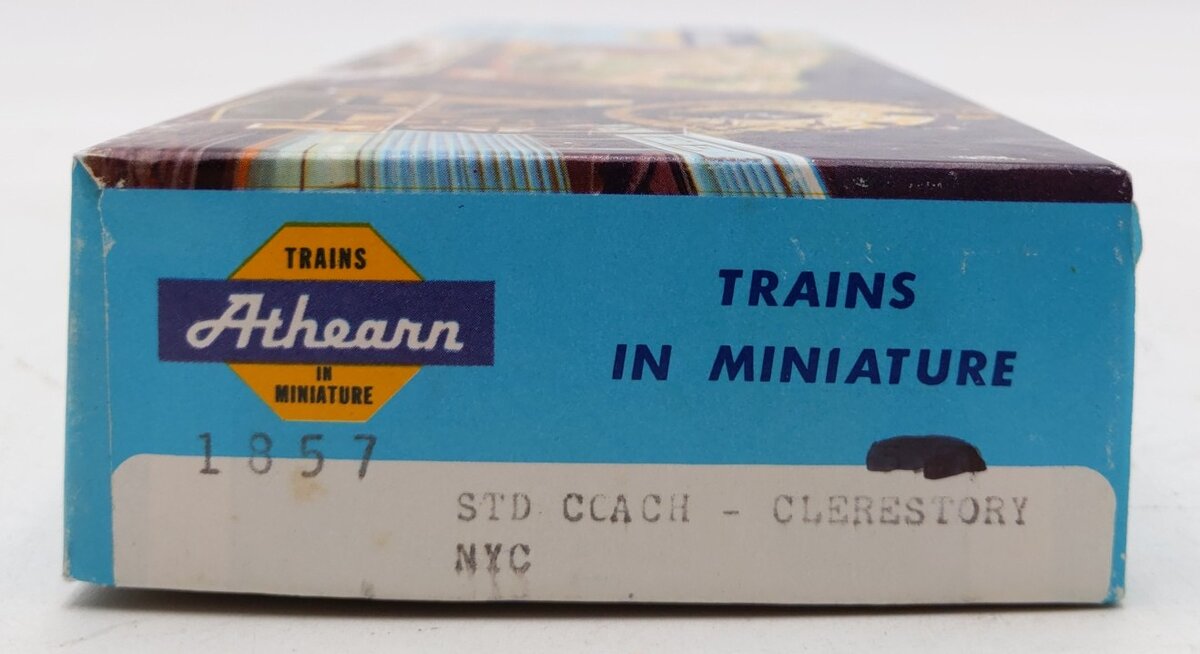 Athearn 1857 HO New York Central Standard Coach Car Kit #3241-Assembled EX/Box