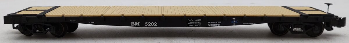 S-Helper 00263-5 S Gauge Boston & Maine Flat Car #5202 EX/Box