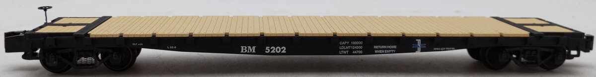 S-Helper 00263-5 S Gauge Boston & Maine Flat Car #5202 EX/Box