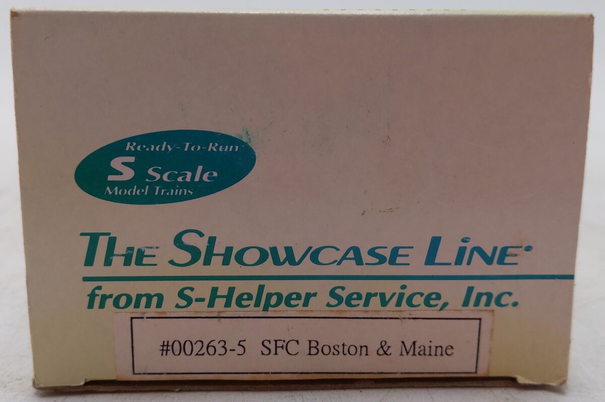 S-Helper 00263-5 S Gauge Boston & Maine Flat Car #5202 EX/Box