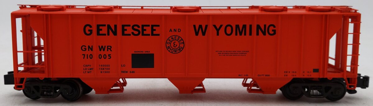 S-Helper 00973 S Gauge Genesee & Wyoming 3-Bay PS-2 Hopper #710005 EX/Box