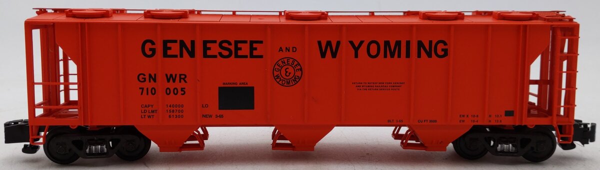 S-Helper 00973 S Gauge Genesee & Wyoming 3-Bay PS-2 Hopper #710005 EX/Box