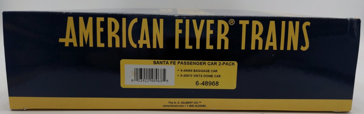 American Flyer 6-48968 S Santa Fe Passenger Car (Set of 2) EX/Box