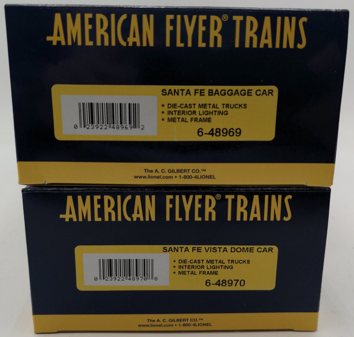 American Flyer 6-48968 S Santa Fe Passenger Car (Set of 2) EX/Box