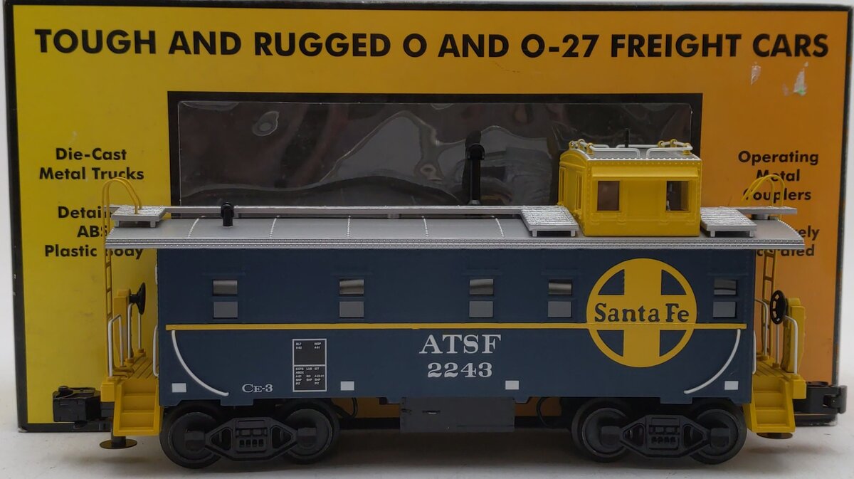 MTH 30-77007 O Gauge Santa Fe RailKing Offset Steel Caboose Car #2243 LN/Box