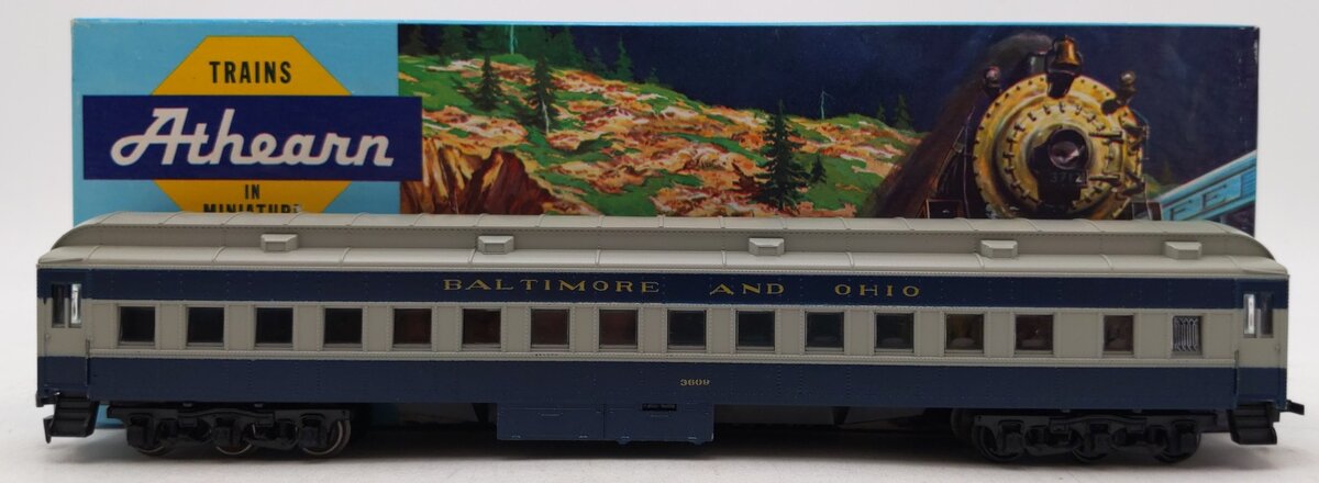 Athearn 1859 HO Baltimore & Ohio Coach Car #3609-Assembled LN/Box