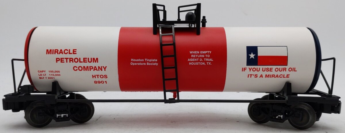 Lionel 6-8901 Houston Tinplate Society Tank Car EX