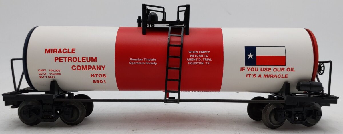 Lionel 6-8901 Houston Tinplate Society Tank Car EX