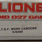 Lionel 6-6496 AT&SF Work Caboose EX/Box