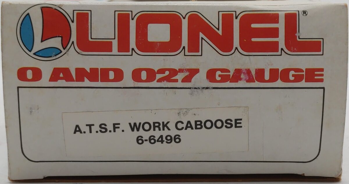 Lionel 6-6496 AT&SF Work Caboose EX/Box