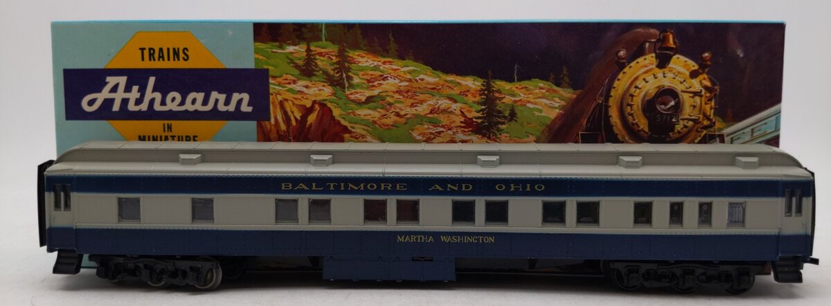 Athearn 1865 HO Baltimore And Ohio Pullman STD Passenger Car -Assembled LN/Box