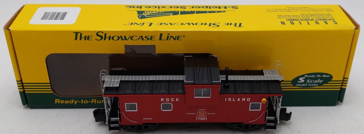 S-Helper 00601 S Gauge Rock Island Extended Vision Caboose #17001 LN/Box