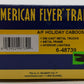 American Flyer 6-48739 S Gauge North Pole Central Illuminated Christmas Caboose EX/Box