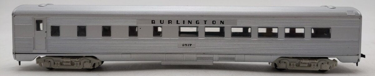Athearn 1793 HO Burlington Streamlined Diner Car Kit #2517-Assembled LN/Box