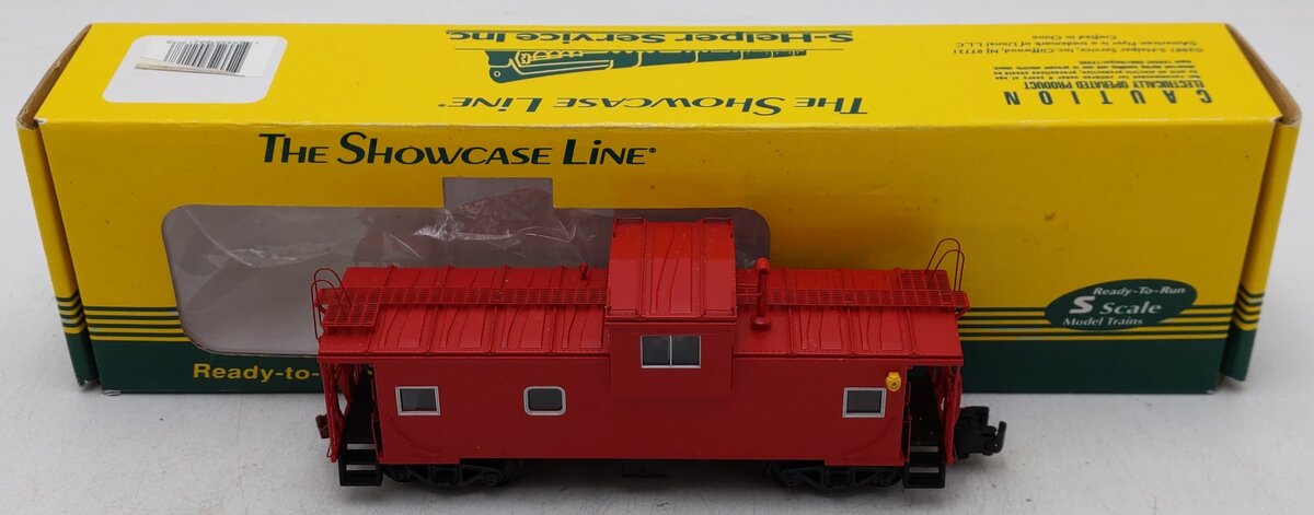 S-Helper 00217 S Scale Undecorated Red Caboose EX/Box