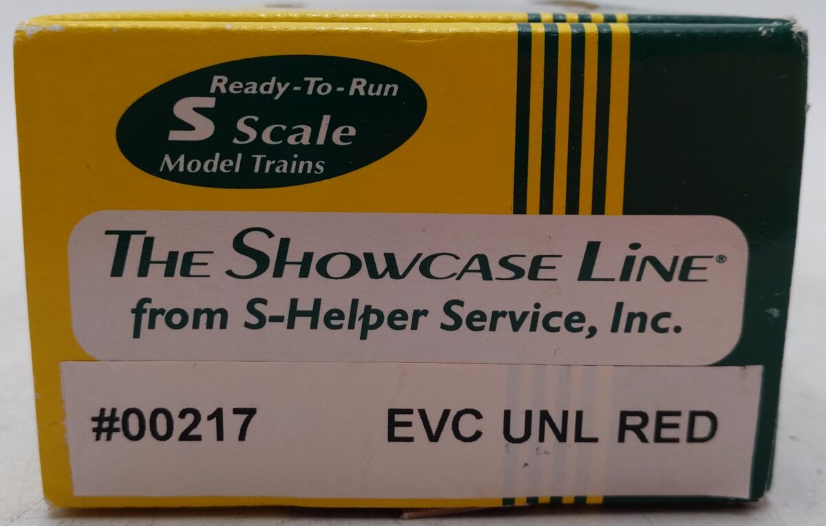S-Helper 00217 S Scale Undecorated Red Caboose EX/Box