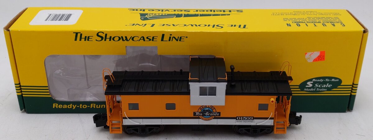 S-Helper 01266 S Gauge Denver & Rio Grande Western #4 Wide Vision Caboose #01503 LN/Box