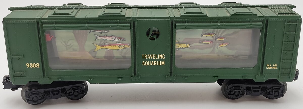Lionel 6-9308 O Gauge Operating Aquarium Car VG