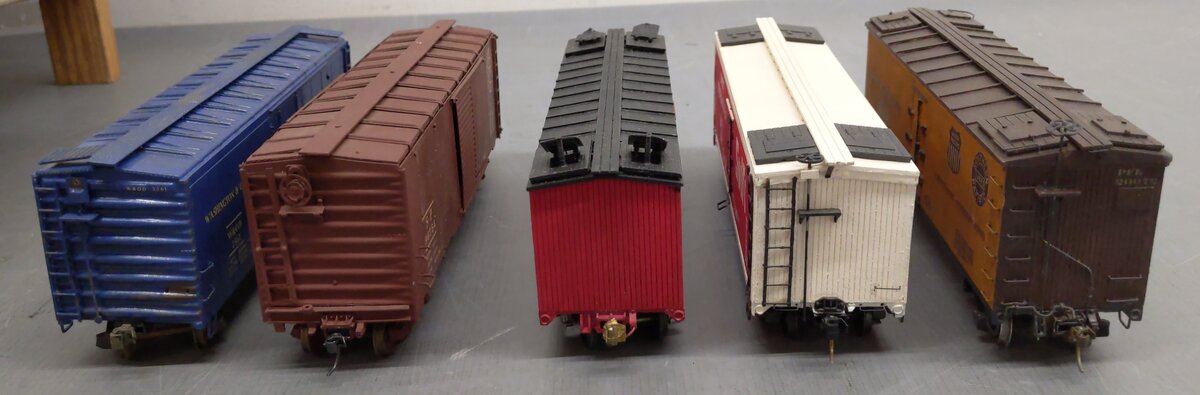 Assorted S Gauge Custom Refrigerator Cars [5] #2561 #4206 #96754 #20072 EX
