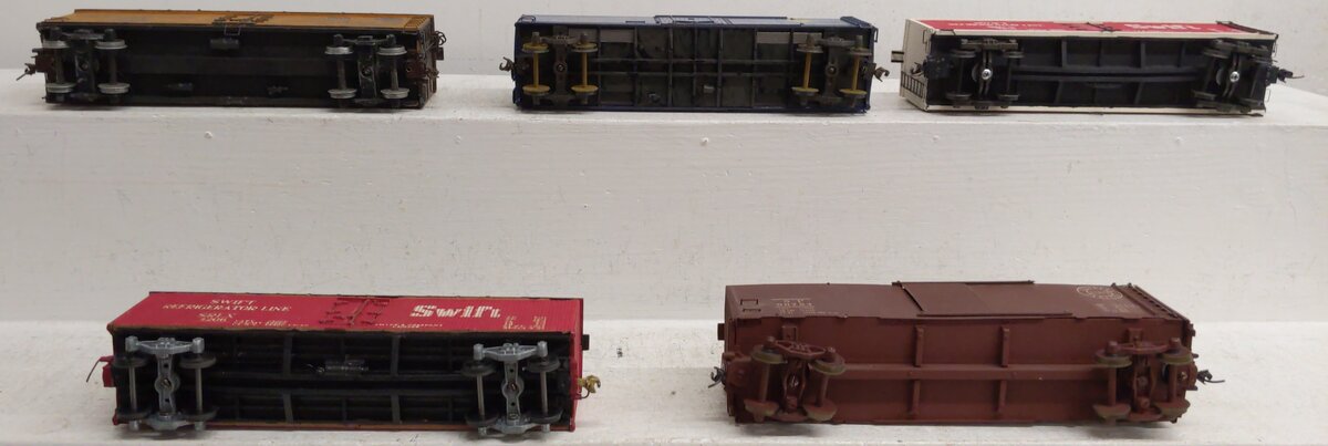 Assorted S Gauge Custom Refrigerator Cars [5] #2561 #4206 #96754 #20072 EX