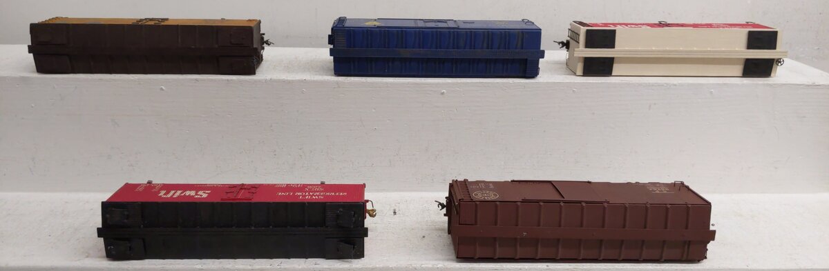 Assorted S Gauge Custom Refrigerator Cars [5] #2561 #4206 #96754 #20072 EX