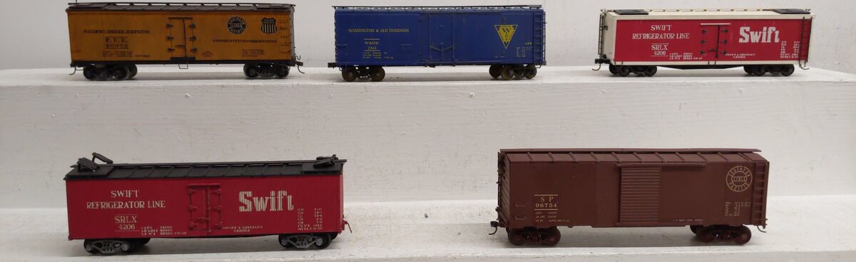 Assorted S Gauge Custom Refrigerator Cars [5] #2561 #4206 #96754 #20072 EX