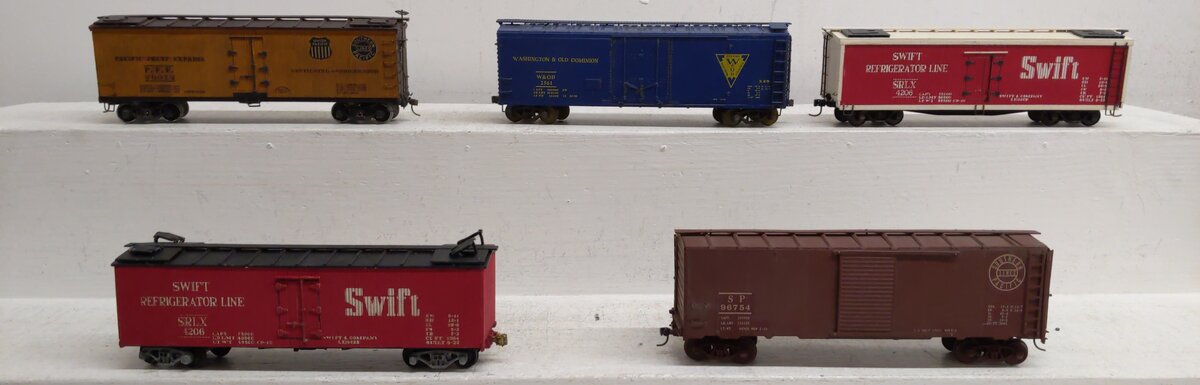Assorted S Gauge Custom Refrigerator Cars [5] #2561 #4206 #96754 #20072 EX