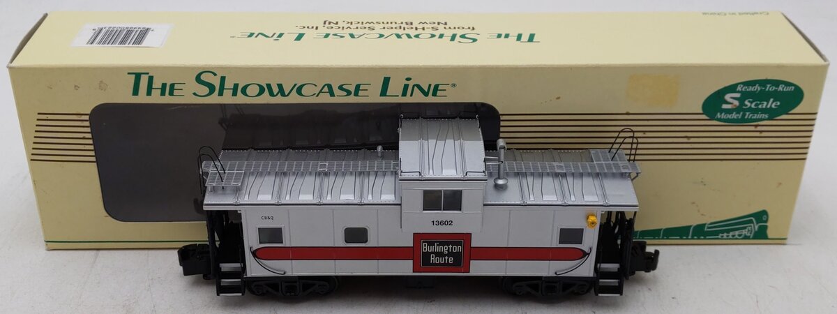 S-Helper 00223 "S" Scale CB&Q #2 Caboose #13602 EX/Box