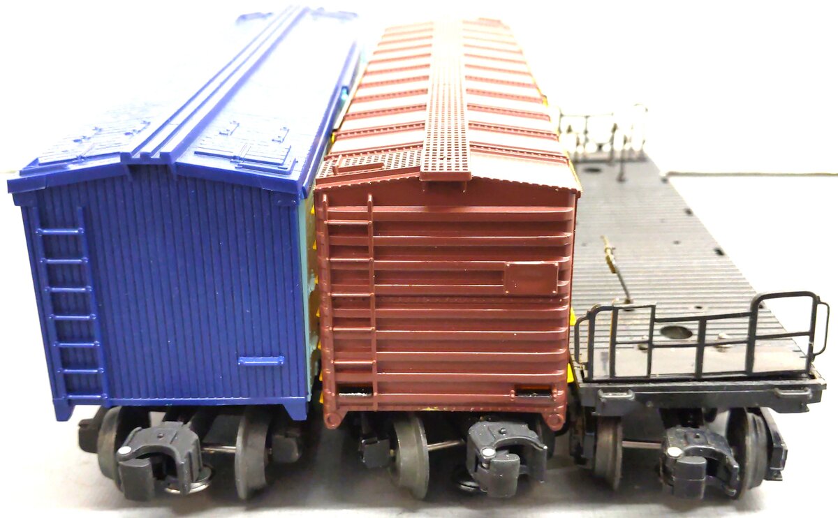 Lionel O Gauge Assorted Freight Cars: 16503, 19525, 52087 [3] VG/Box