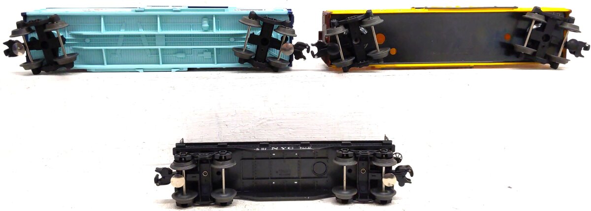 Lionel O Gauge Assorted Freight Cars: 16503, 19525, 52087 [3] VG/Box