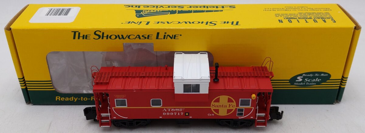 S-Helper 00603 S Gauge Santa Fe Extended Vision Caboose #999717 EX/Box