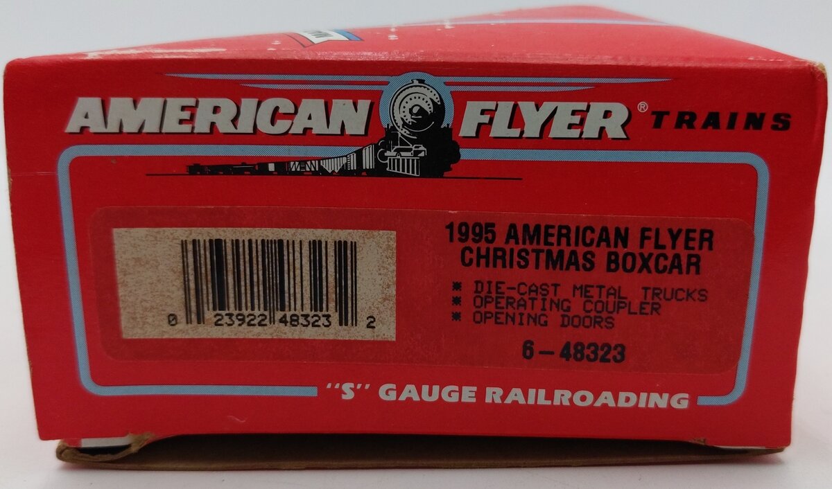 American Flyer 6-48323 S Gauge 1995 American Flyer Christmas Boxcar EX/Box