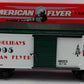 American Flyer 6-48323 S Gauge 1995 American Flyer Christmas Boxcar EX/Box
