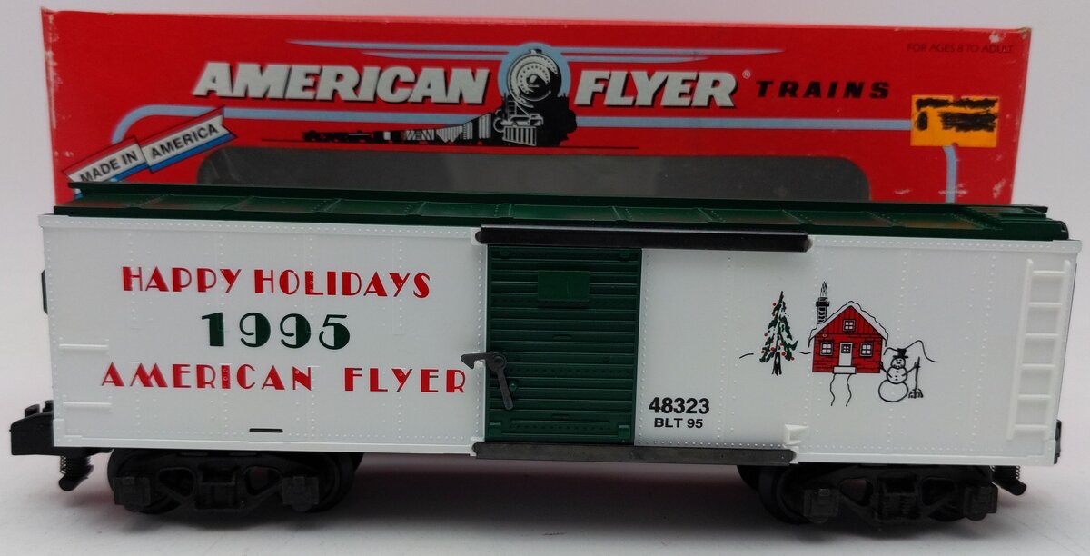 American Flyer 6-48323 S Gauge 1995 American Flyer Christmas Boxcar EX/Box