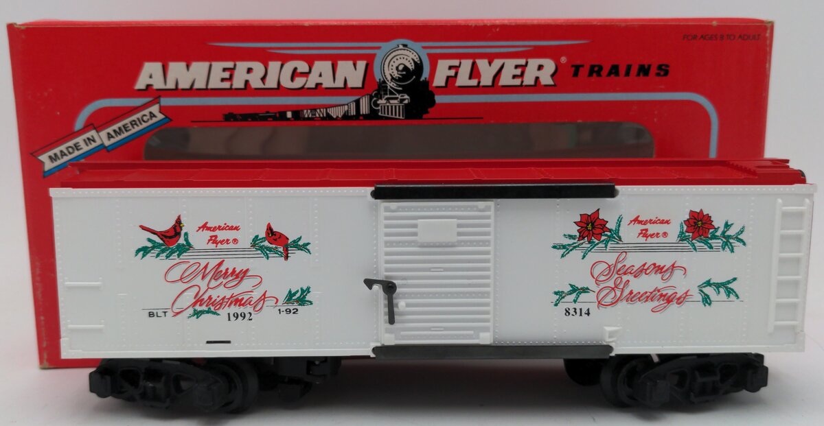 American Flyer 6-48314 S Gauge 1992 American Flyer Christmas Boxcar EX/Box
