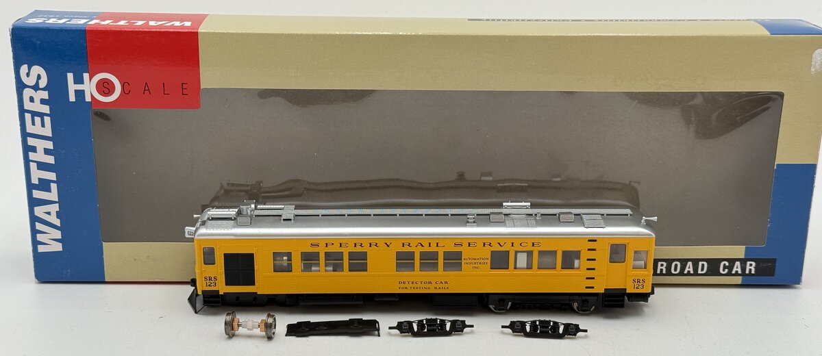 Walthers 932-60750 HO Scale Sperry Rail Service 58' Detector Car #123 VG/Box