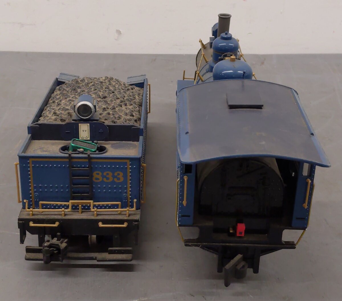 Bachmann 833 G Scale New Jersey Central Blue Comet Steam Train