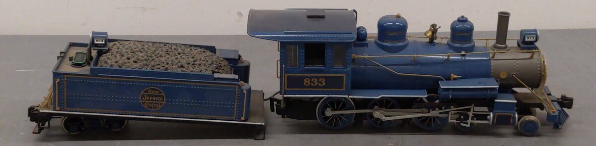 Bachmann 833 G Scale New Jersey Central Blue Comet Steam Train
