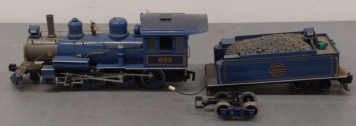 Bachmann 833 G Scale New Jersey Central Blue Comet Steam Train
