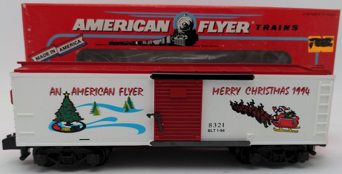 American Flyer 6-48321 S Gauge American Flyer Christmas Boxcar EX/Box