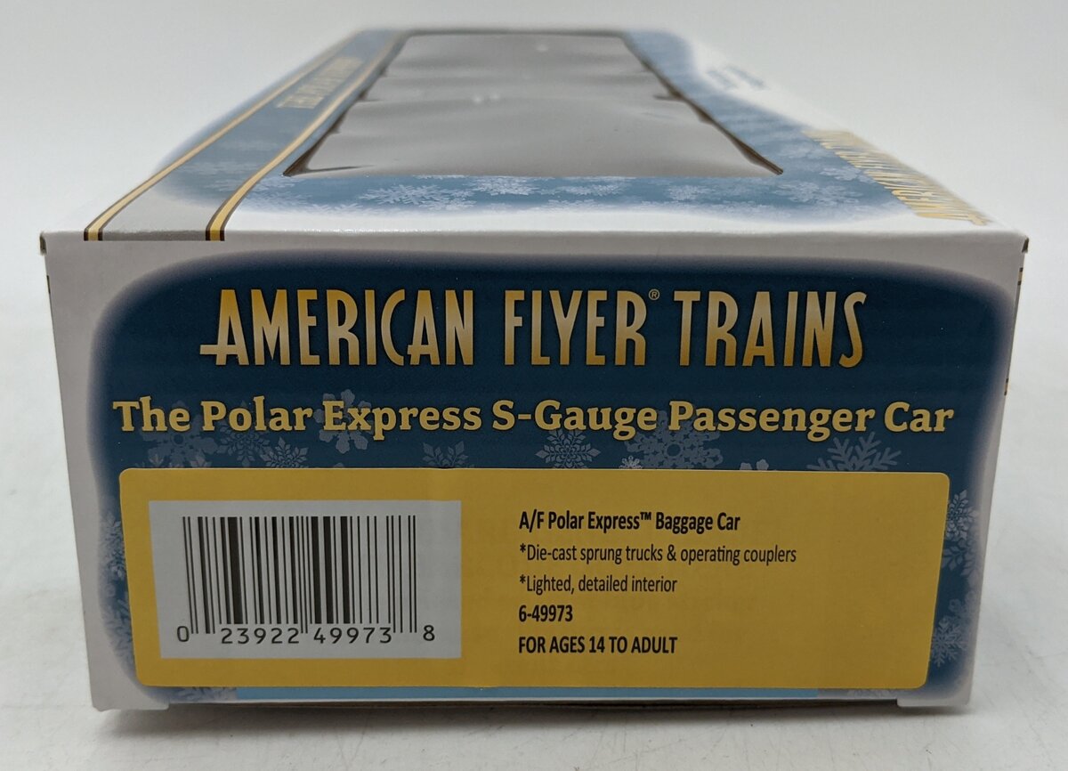 American Flyer 6-49973 S Scale Polar Express Baggage Car LN/Box