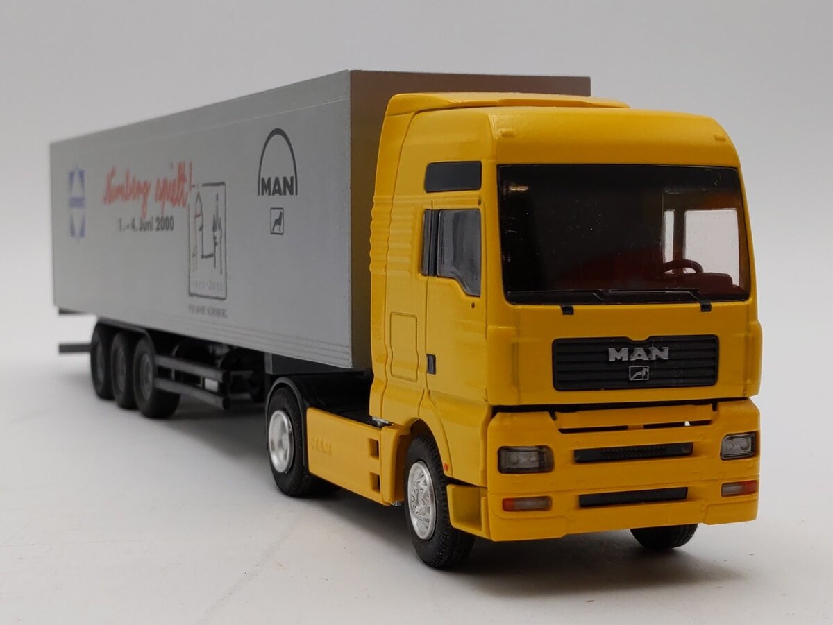 Conrad 1:50 Scale MAN TGA Tractor w/Trailer - Nuremberg 2000 Show Special LN/Box
