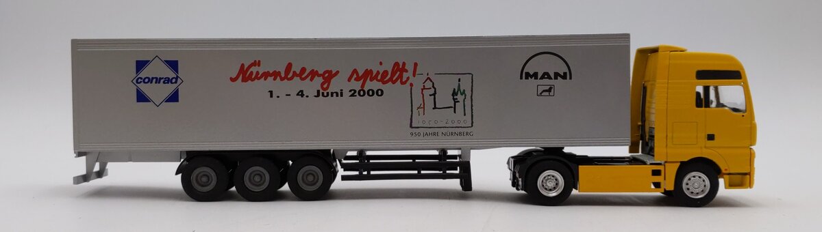 Conrad 1:50 Scale MAN TGA Tractor w/Trailer - Nuremberg 2000 Show Special LN/Box