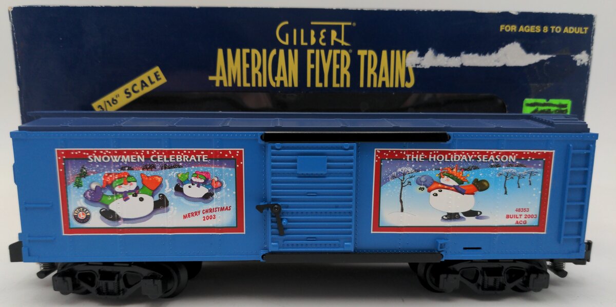 American Flyer 6-48353 S Gauge 2003 Christmas Boxcar EX/Box
