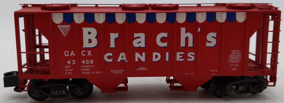 S-Helper 00968 GACX "Brachs Candies" 2-Bay Hopper Car #43468 EX/Box