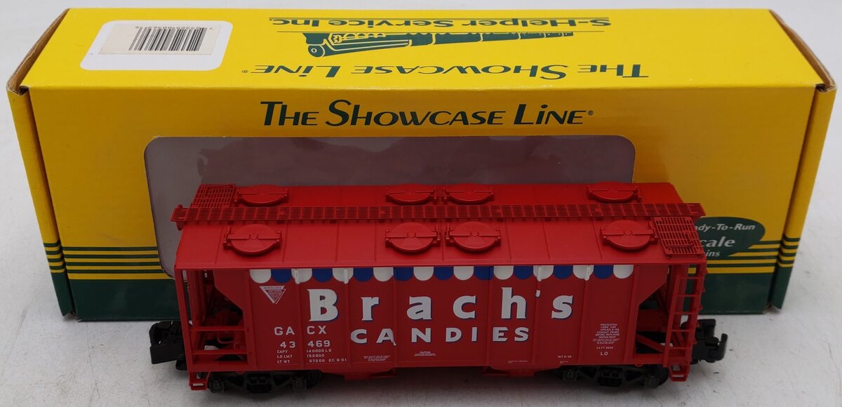 S-Helper 00969 S Gauge Brach's Candies Closed Hopper Car #43469 EX/Box