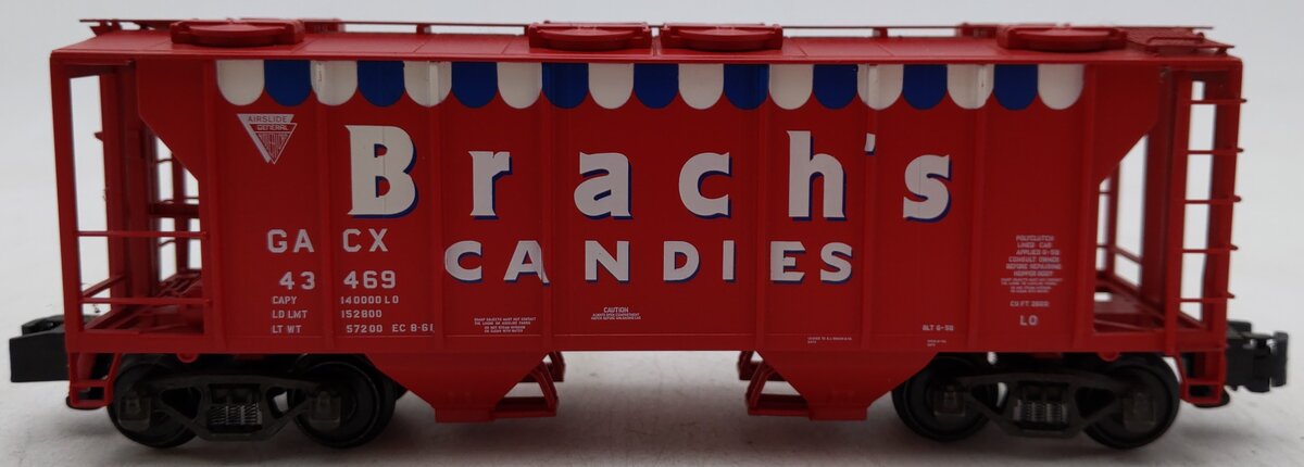 S-Helper 00969 S Gauge Brach's Candies Closed Hopper Car #43469 EX/Box