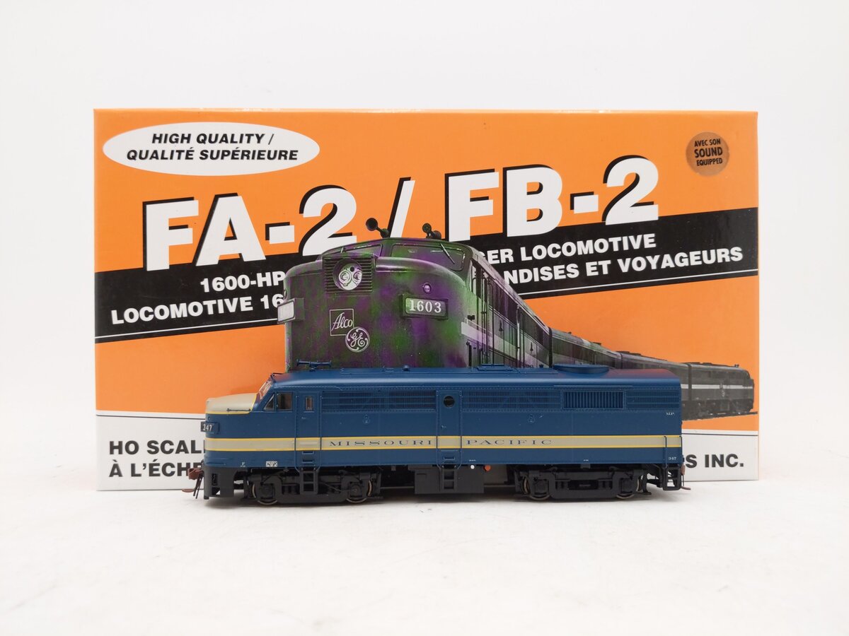 Rapido Trains 21579 HO Missouri Pacific Alco FA-2 Diesel Loco DC/DCC/Sound #347 EX/Box