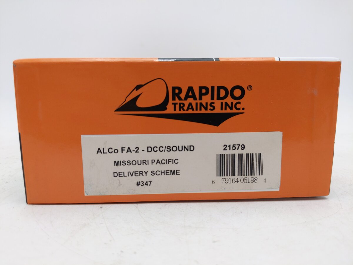 Rapido Trains 21579 HO Missouri Pacific Alco FA-2 Diesel Loco DC/DCC/Sound #347 EX/Box